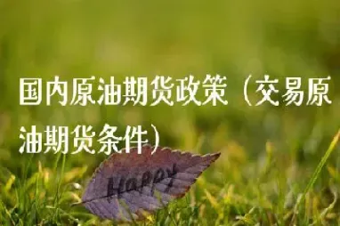 国内期货有原油吗(期货原油有哪些品种)_https://www.xmqjcw.com_期货百科_第1张