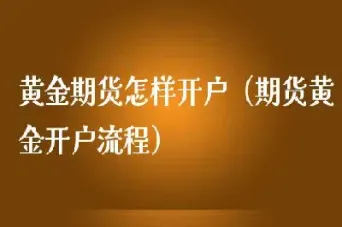 黄金期货交易怎样交易(黄金期货交易规则)_https://www.xmqjcw.com_期货百科_第1张