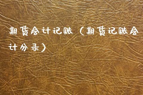 期货记账（期货记账分录）_https://www.xmqjcw.com_期货行情_第1张