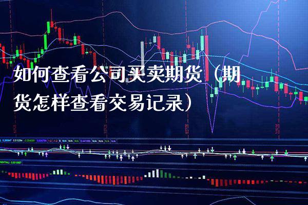 如何查看公司买卖期货（期货怎样查看交易记录）_https://www.xmqjcw.com_期货投资_第1张