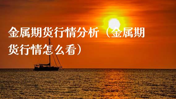 金属期货行情分析（金属期货行情怎么看）_https://www.xmqjcw.com_期货投资_第1张
