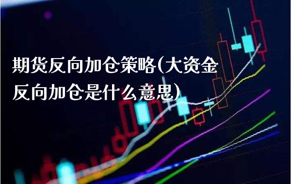 期货反向加仓策略(大资金反向加仓是什么意思)_https://www.xmqjcw.com_基金理财_第1张