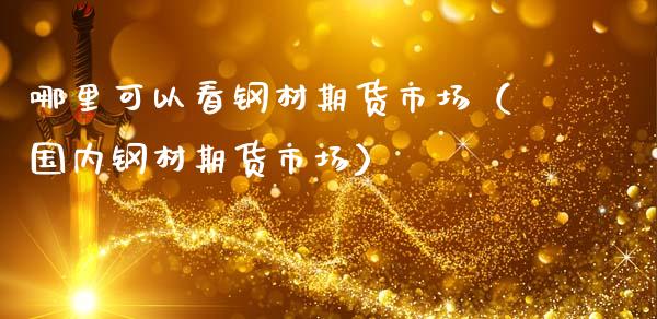哪里可以看钢材期货市场（国内钢材期货市场）_https://www.xmqjcw.com_期货投资_第1张