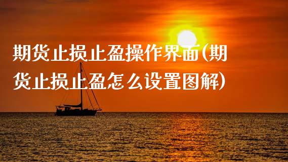期货止损止盈操作界面(期货止损止盈怎么设置图解)_https://www.xmqjcw.com_期货直播室_第1张