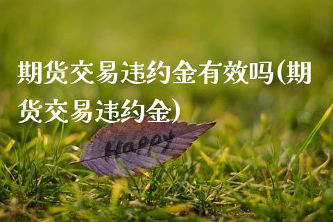 期货交易违约金有效吗(期货交易违约金)_https://www.xmqjcw.com_期货百科_第1张
