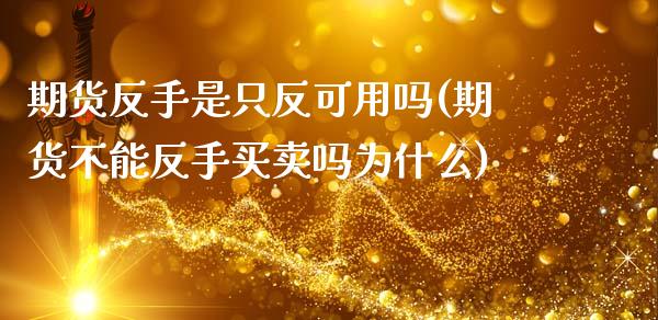 期货反手是只反可用吗(期货不能反手买卖吗为什么)_https://www.xmqjcw.com_基金理财_第1张