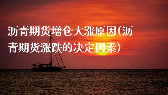沥青期货增仓大涨原因(沥青期货涨跌的决定因素)_https://www.xmqjcw.com_期货百科_第1张