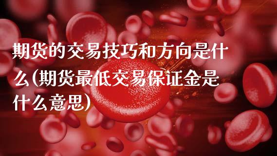 期货的交易技巧和方向是什么(期货最低交易保证金是什么意思)_https://www.xmqjcw.com_期货直播室_第1张