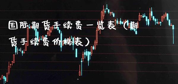 国际期货手续费一览表（期货手续费价格表）_https://www.xmqjcw.com_期货投资_第1张