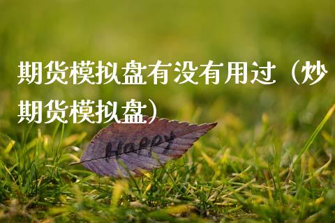 期货模拟盘有没有用过（炒期货模拟盘）_https://www.xmqjcw.com_期货行情_第1张