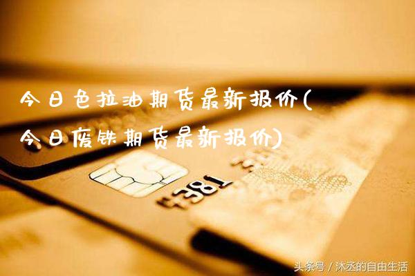 今日色拉油期货最新报价(今日废铁期货最新报价)_https://www.xmqjcw.com_期货开户_第1张