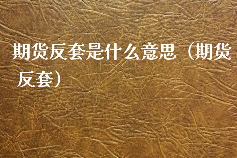 期货反套是什么意思（期货 反套）_https://www.xmqjcw.com_期货直播室_第1张