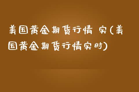 美国黄金期货行情 实(美国黄金期货行情实时)_https://www.xmqjcw.com_期货开户_第1张