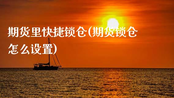 期货里快捷锁仓(期货锁仓怎么设置)_https://www.xmqjcw.com_期货百科_第1张