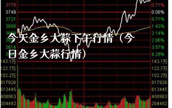 今天金乡大蒜下午行情（今日金乡大蒜行情）_https://www.xmqjcw.com_期货直播室_第1张