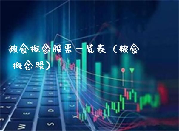 粮食概念股票一览表（粮食 概念股）_https://www.xmqjcw.com_股票投资_第1张