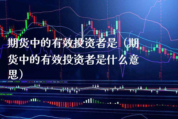 期货中的有效投资者是（期货中的有效投资者是什么意思）_https://www.xmqjcw.com_期货直播室_第1张