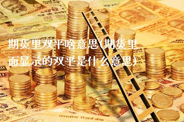 期货里双平啥意思(期货里面显示的双平是什么意思)_https://www.xmqjcw.com_期货百科_第1张