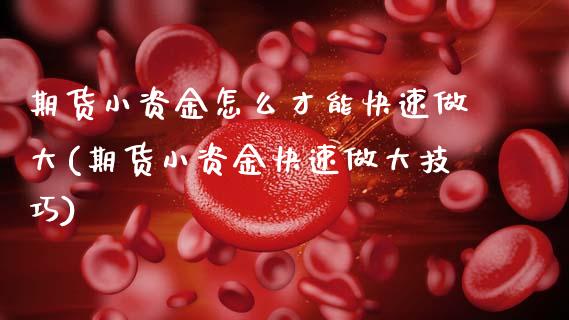 期货小资金怎么才能快速做大(期货小资金快速做大技巧)_https://www.xmqjcw.com_期货百科_第1张