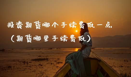 投资期货哪个手续费低一点（期货哪里手续费低）_https://www.xmqjcw.com_期货行情_第1张