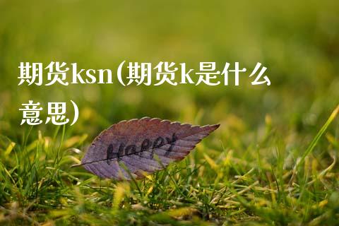 期货ksn(期货k是什么意思)_https://www.xmqjcw.com_基金理财_第1张