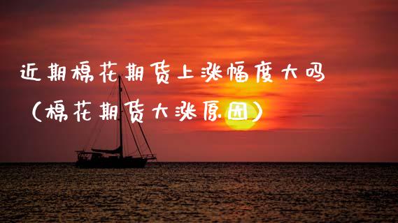 近期棉花期货上涨幅度大吗（棉花期货大涨原因）_https://www.xmqjcw.com_期货直播室_第1张