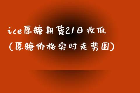 ice原糖期货21日收低(原糖价格实时走势图)_https://www.xmqjcw.com_期货行情_第1张