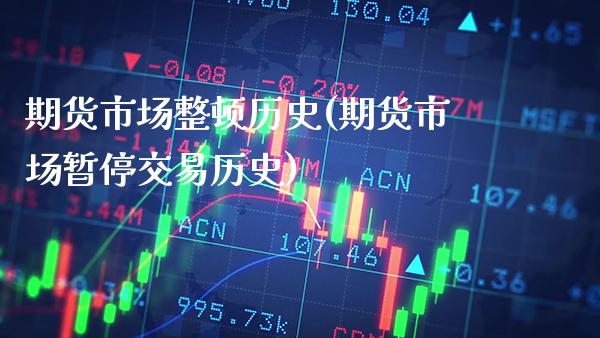期货市场整顿历史(期货市场暂停交易历史)_https://www.xmqjcw.com_期货百科_第1张