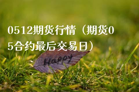 0512期货行情（期货05合约最后交易日）_https://www.xmqjcw.com_期货投资_第1张