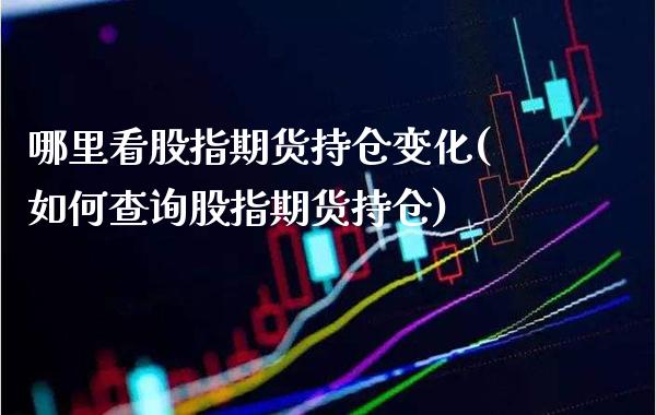 哪里看股指期货持仓变化(如何查询股指期货持仓)_https://www.xmqjcw.com_期货百科_第1张