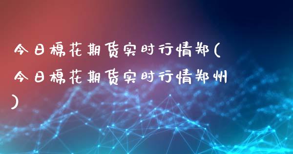 今日棉花期货实时行情郑(今日棉花期货实时行情郑州)_https://www.xmqjcw.com_期货行情_第1张