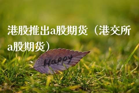 港股推出a股期货（港交所a股期货）_https://www.xmqjcw.com_期货直播室_第1张