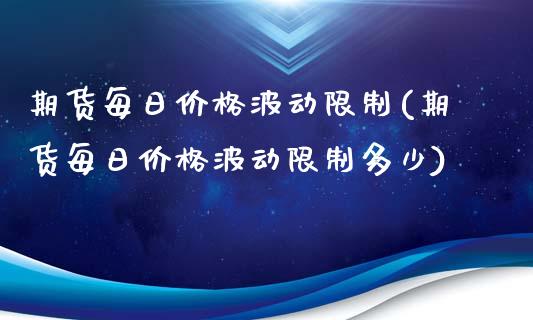 期货每日价格波动**(期货每日价格波动**多少)_https://www.xmqjcw.com_期货投资_第1张