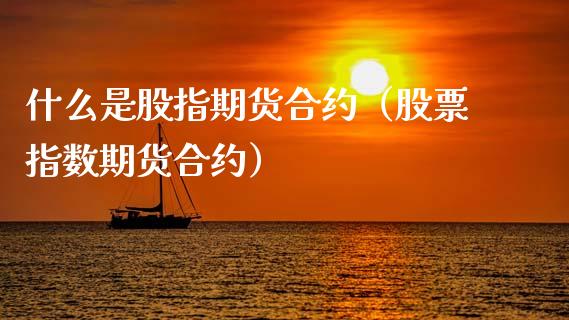 什么是股指期货合约（股票指数期货合约）_https://www.xmqjcw.com_期货直播室_第1张