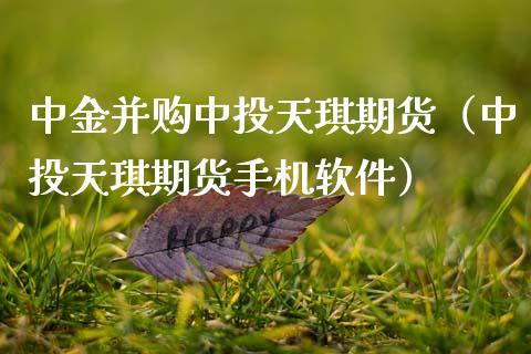 中金并购中投天琪期货（中投天琪期货手机软件）_https://www.xmqjcw.com_期货行情_第1张