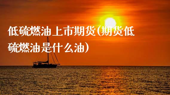 低硫燃油上市期货(期货低硫燃油是什么油)_https://www.xmqjcw.com_期货百科_第1张