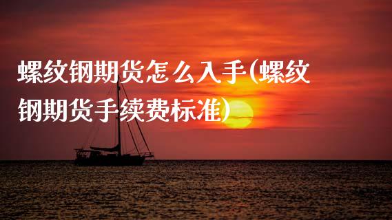螺纹钢期货怎么入手(螺纹钢期货手续费标准)_https://www.xmqjcw.com_期货百科_第1张