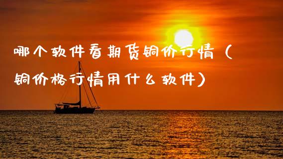 哪个软件看期货铜价行情（铜价格行情用什么软件）_https://www.xmqjcw.com_期货直播室_第1张