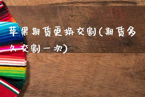 苹果期货更换交割(期货多久交割一次)_https://www.xmqjcw.com_期货投资_第1张