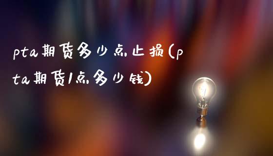 pta期货多少点止损(pta期货1点多少钱)_https://www.xmqjcw.com_期货投资_第1张