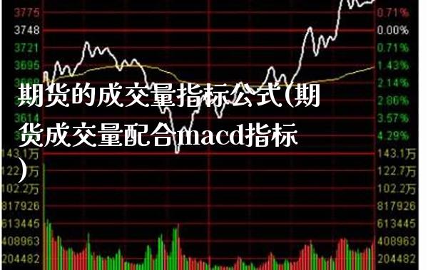 期货的成交量指标公式(期货成交量配合macd指标)_https://www.xmqjcw.com_期货百科_第1张