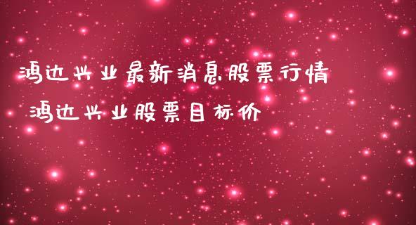 鸿达兴业最新消息股票行情 鸿达兴业股票目标价_https://www.xmqjcw.com_股票投资_第1张
