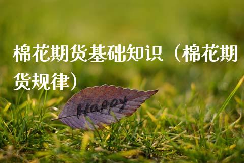 棉花期货基础知识（棉花期货规律）_https://www.xmqjcw.com_期货直播室_第1张
