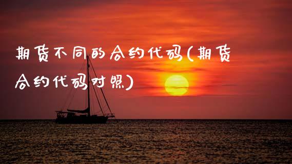 期货不同的合约代码(期货合约代码对照)_https://www.xmqjcw.com_股票投资_第1张