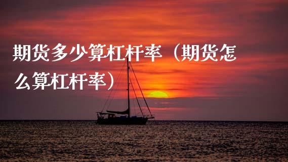 期货多少算杠杆率（期货怎么算杠杆率）_https://www.xmqjcw.com_期货直播室_第1张