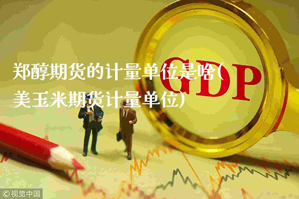 郑醇期货的计量单位是啥(美玉米期货计量单位)_https://www.xmqjcw.com_期货开户_第1张