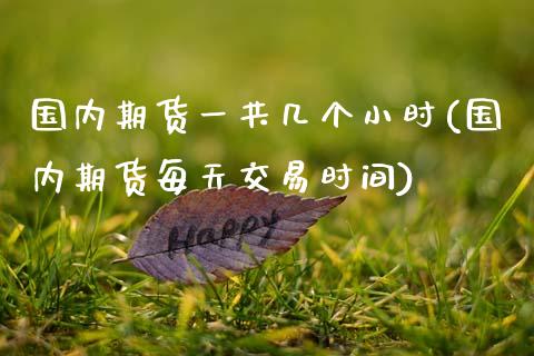 国内期货一共几个小时(国内期货每天交易时间)_期货百科_第1张_秦聚理财 国内期货一共几个小时(国内期货每天交易时间)_https://www.xmqjcw.com_期货百科_第1张