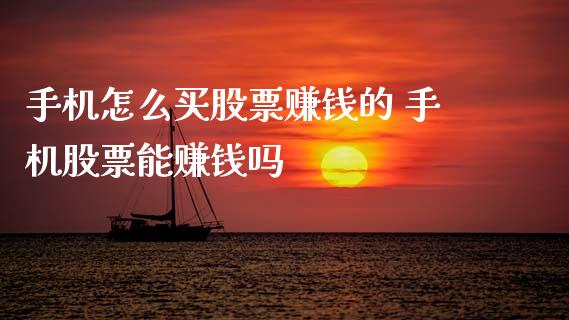 手机怎么买股票赚钱的 手机股票能赚钱吗_https://www.xmqjcw.com_股票投资_第1张