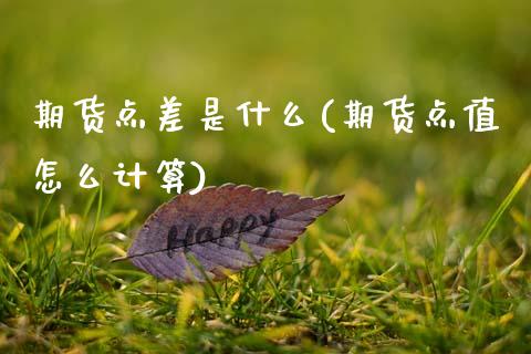 期货点差是什么(期货点值怎么计算)_https://www.xmqjcw.com_期货百科_第1张