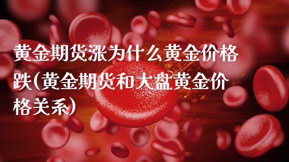 黄金期货涨为什么黄金价格跌(黄金期货和大盘黄金价格关系)_https://www.xmqjcw.com_基金理财_第1张